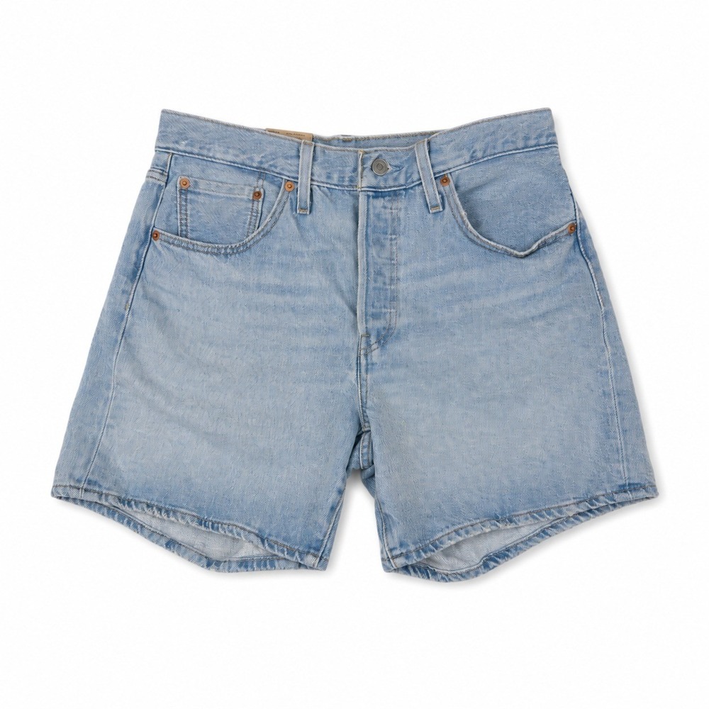 NWT Levi's 501 Original High Rise Denim Shorts Light Wash Blue Jean Women's W31